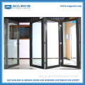 luxury design anodized aluminum frame bi-folding door for commercial house